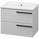 Тумба под раковину Misty Ненси 70 подвесная, серая (П-Нен-09070-502Я)