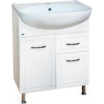 Тумба под раковину Misty Уют 60 1 ящик, белая (Э-Уют01060-011Я)