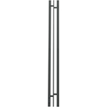 Полотенцесушитель электрический Point Фрея П2 100х1200 диммер слева, графит блеск (PN20712GB)