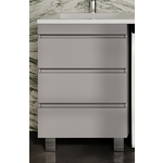 Тумба под раковину Style line Даллас Леон 58 (120) 3 ящика, серая (СС-00002449)