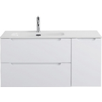 Тумба под раковину BelBagno Etna 100 левая, Bianco Lucido (ETNA-1000-2C-1A-SO-BL-L)