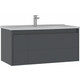 Тумба с раковиной ORKA Likya 100 антрацит матовый (5002489)