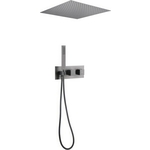 Душевая система Abber Daheim с термостатом, встраиваемая, никель (AF8255NG)
