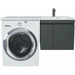 Тумба под раковину Uperwood Magenta 55 (120) с дверцами, черная (5930205152)