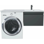 Тумба под раковину Uperwood Magenta 55 (120) с ящиком, черная (5930205155)