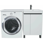 Тумба под раковину Uperwood Magenta 55 (120) напольная, белая/графит (5930205157)