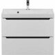 Тумба под раковину Uperwood Tanos 70 подвесная, белая/графит (2930205141)
