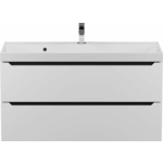 Тумба под раковину Uperwood Tanos 100 подвесная, белая/графит (2930205144)