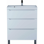 Тумба под раковину Uperwood Tanos 70 напольная, 3 ящика, белая матовая (291020330)