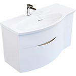 Тумба под раковину Kerama Marazzi Riva 100 левая, белая (RV.100Lh\WHT.M)