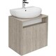 Тумба под раковину Kerama Marazzi Pro 60 белая/дуб орегон (PRO.60.1\OAK.O)