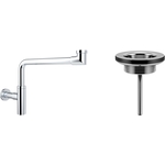 Сифон для раковины Wellsee Drainage System с выпуском, хром (182124005)