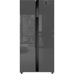 Холодильник Weissgauff WSBS 500 Inverter NoFrost Bru Steel Glass