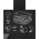Вытяжка Krona DOMENIKA 600 BLACK S