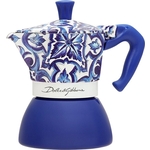 Гейзерная кофеварка Bialetti Moka Induction Dolce&Gabbana Blu Mediterraneo 5356