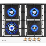 Газовая варочная панель Weissgauff HGG 641 WV Volcano Burner Nano Glass