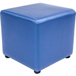 Пуф Мягкий офис Классик синий перламутр