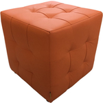 Пуф Мягкий офис Классик ромб оранжевый