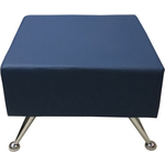 Пуф Мягкий офис Вайт синяя