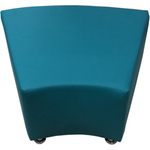 Пуф Мягкий офис Дуга одноместная бирюзовая