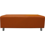 Банкетка Мягкий офис Классик двухместная оранжевая