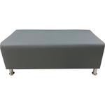 Банкетка Мягкий офис Классик двухместная светло-серая