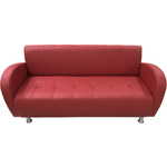 Диван Мягкий офис Альфа четырехместный красный