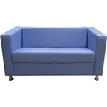 Диван Мягкий офис Аполло двухместный Skaden 5154 голубой