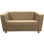 Диван Мягкий офис Аполло двухместный бежевый