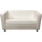Диван Мягкий офис Аполло двухместный белый