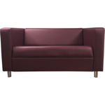 Диван Мягкий офис Аполло двухместный бордовый