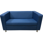 Диван Мягкий офис Аполло двухместный синий