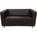 Диван Мягкий офис Аполло двухместный шоколадный