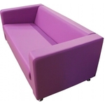 Диван Мягкий офис Аполло трехместный Nice розовый