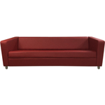Диван Мягкий офис Аполло четырехместный красный
