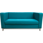 Диван Мягкий офис Аполлон двухместный бирюзовый