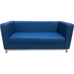 Диван Мягкий офис Аполлон двухместный синий