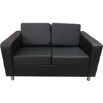 Диван Мягкий офис Артур двухместный черный