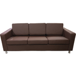 Диван Мягкий офис Артур трехместный коричневый