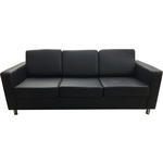 Диван Мягкий офис Артур трехместный черный