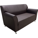 Диван Мягкий офис Европа двухместный шоколадный