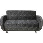 Диван Мягкий офис Классик двухместный Абстракция темно-серый