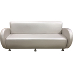 Диван Мягкий офис Классик трехместный перламутровый