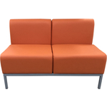 Диван Мягкий офис Компакт двухместный оранжевый
