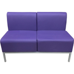 Диван Мягкий офис Компакт двухместный фиолетовый
