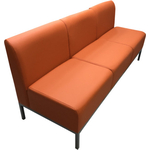 Диван Мягкий офис Компакт трехместный оранжевый