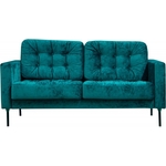 Диван Мягкий офис Краш двухместный Monaco морская волна