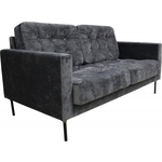 Диван Мягкий офис Краш двухместный Monaco серый