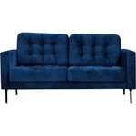 Диван Мягкий офис Краш двухместный Monaco тёмно-синий