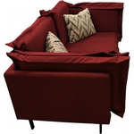 Диван Мягкий офис Локи двухместный Sonder бордовый